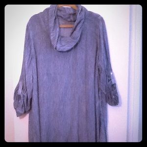 Soft Surrounding Blue Gauze Top